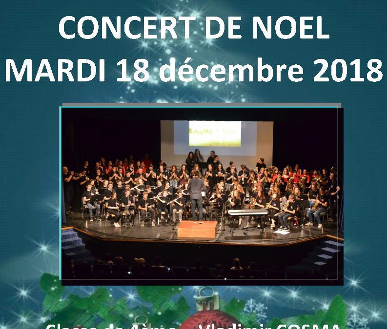 Mardi 18 décembre 2018 – Concert de Noël